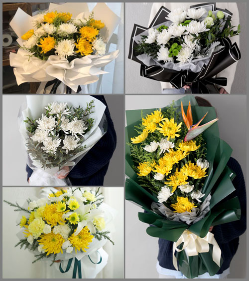江西南昌进贤县前坊镇西湖李村白事花束代送